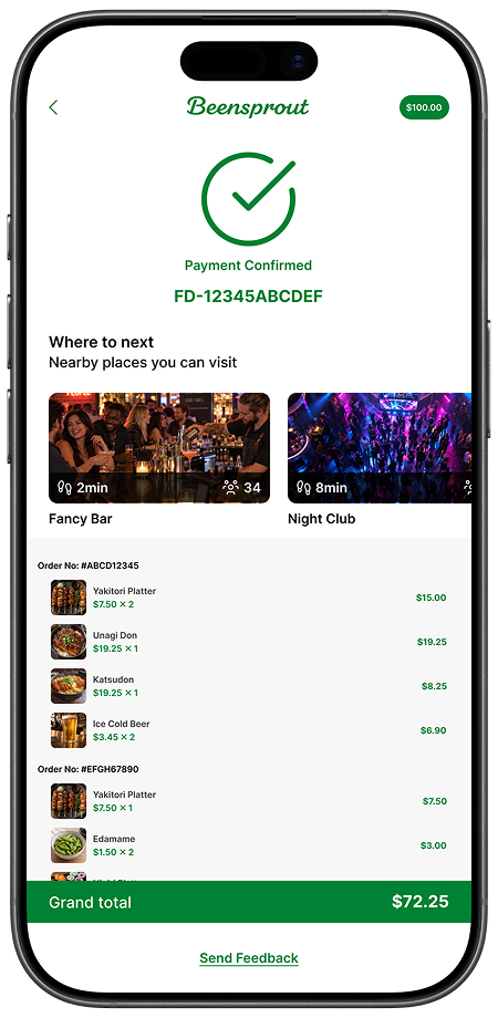 payment screen